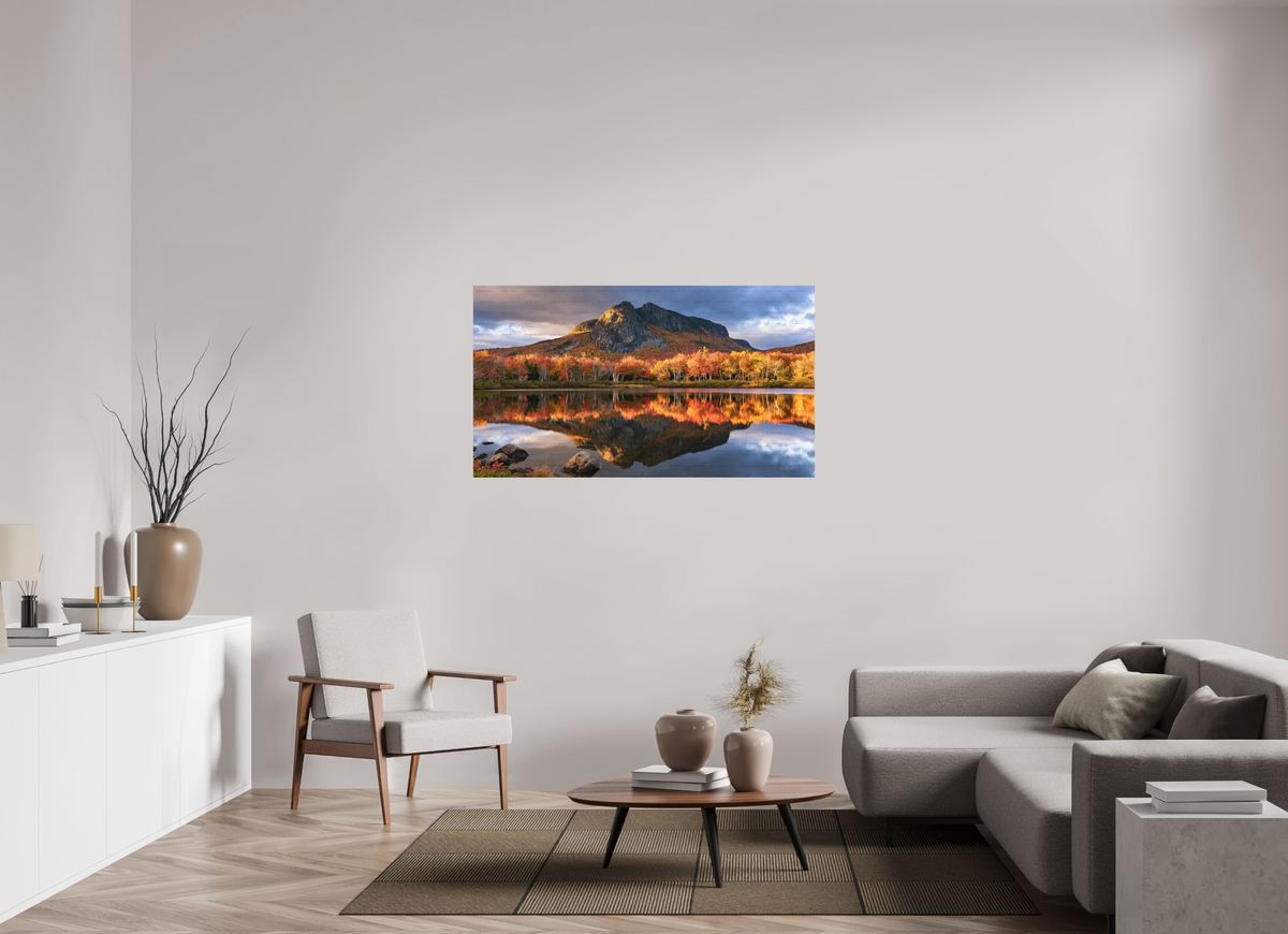 55 x 30.9″, Fine Art Print Autumns Reflection