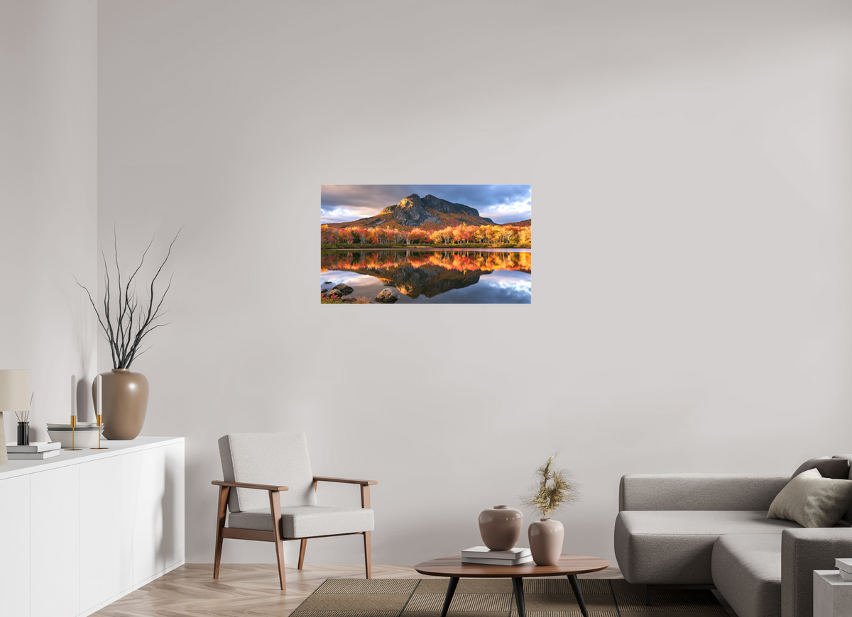 40 x 22.5″, Matte Canvas on Stretcher Frame Autumns Reflection