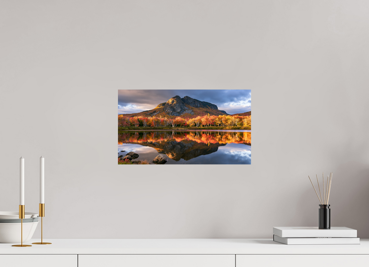 16 x 9″, ChromaLuxe HD Metal Print Autumns Reflection