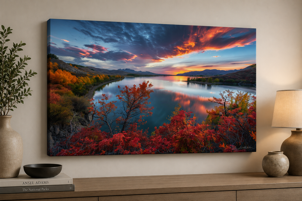 Dawn of Possibilities displayed as a gallery-wrapped canvas