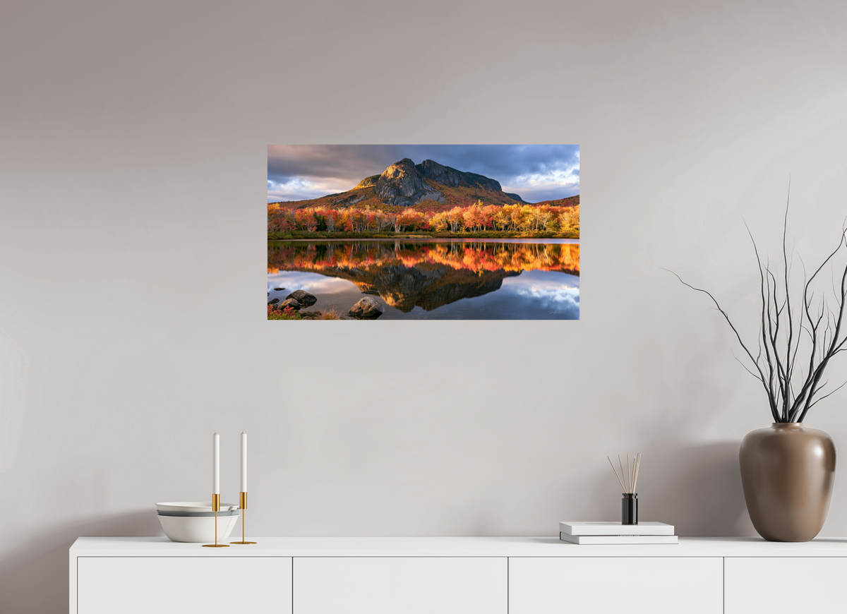 32 x 18″, ChromaLuxe HD Metal Print Autumns Reflection